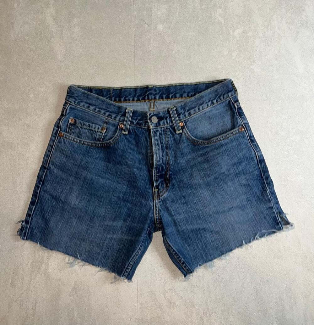 Levi's Blue Denim Cut Off Shorts Size 32x34